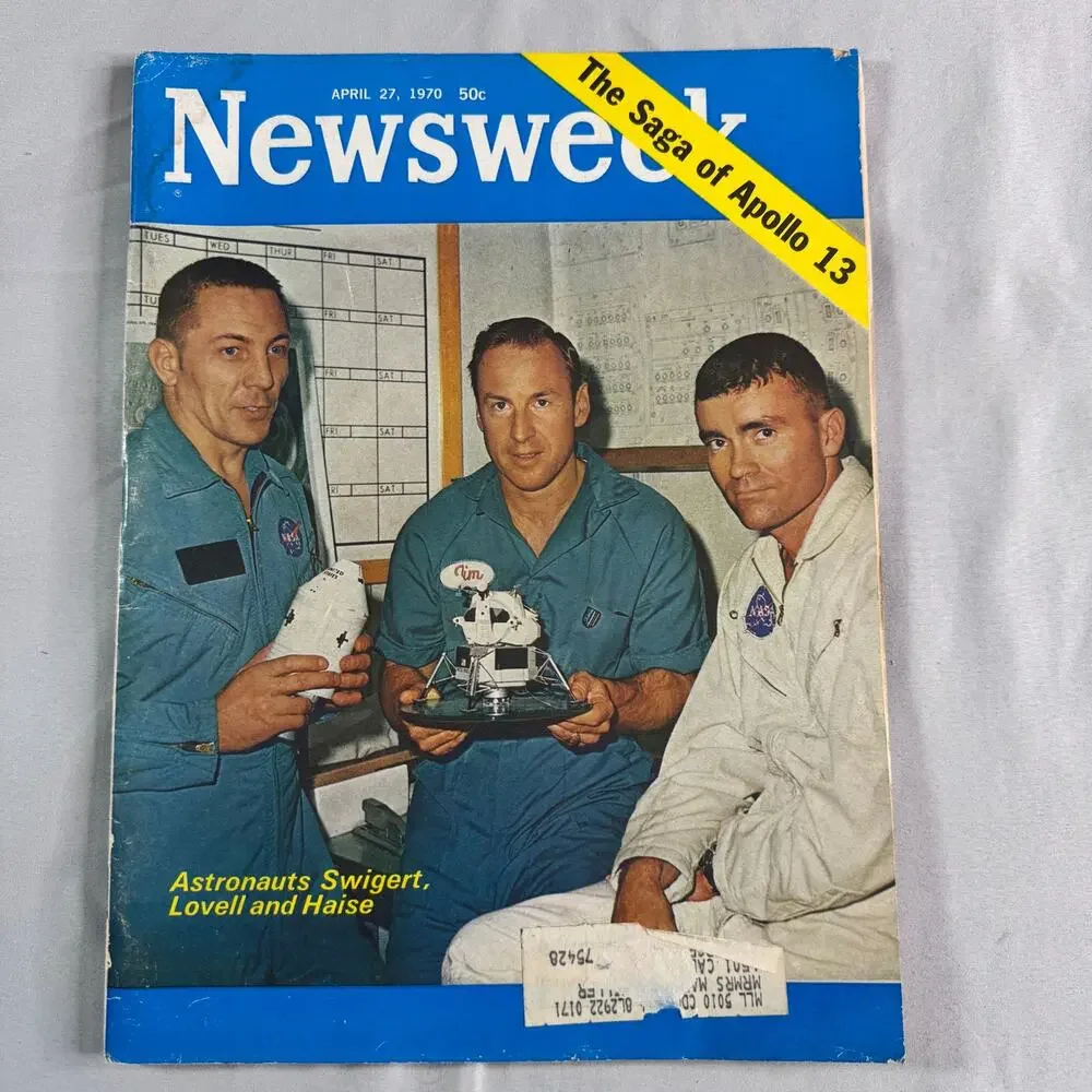Newsweek April 27 '70 Apollo 13 Magazine Jim Lovell Jack Swigert Fred Haise NASA